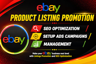 help ebay ecommerce store boost traffic ebay ads promotion and seo listing