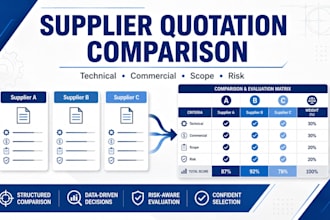 compare supplier quotations and technical offers