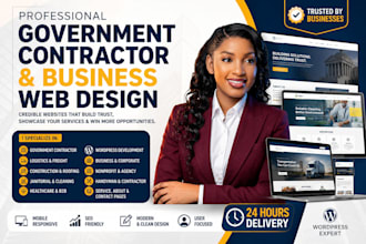 do a wordpress website for government contractors and businesses