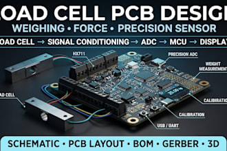 design load cell pcb for weighing and precision measurement weighing scale pcb