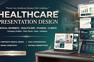 design healthcare company presentation for medical businesses