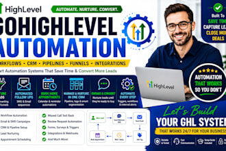 gohighlevel automation, workflows, CRM and sales funnels