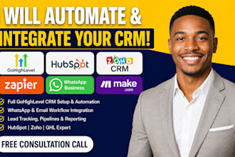 automate gohighlevel hubspot n8n trello zapier make zoho mondaycrm salesforce