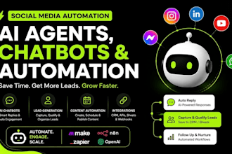 build social media automation social media ai agent content automated marketing