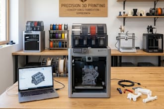 impression 3d a la demande et création de piece en 3d