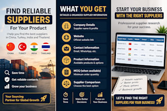 supplier sourcing product research specialist