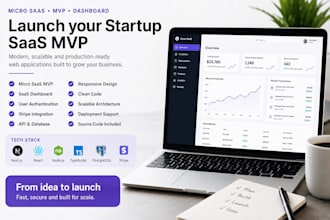 build micro saas mvp nextjs startup app saas dashboard stripe integration
