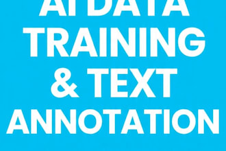 do ai data training and text annotation for your project