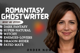 ghostwrite your romantasy, fantasy romance, urban dark fantasy novel