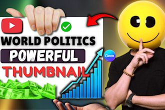 design viral world politics and news youtube thumbnails