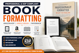 french book formatting, france amazon KDP kindle ebook or paperback formatting