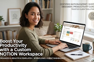 build a custom notion workspace, CRM dashboard, and workflow for business