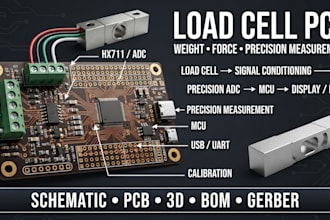 design precision load cell sensor pcb and electronics for weighing  precision