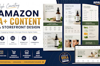 design amazon a plus content and amazon storefront design