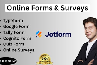 setup jotform, google form, cognito form, typeform, online form, surveys