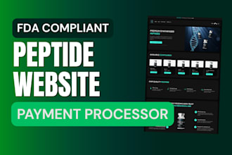 build fda compliant peptide website with payment processor