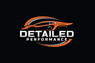 design luxurious car detailing company logo