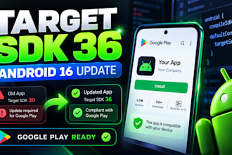 update android sdk to API 36 and fix google play issues