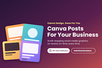 design canva social media posts for your business