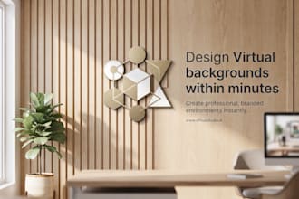 design modern and professional virtual meeting backgrounds