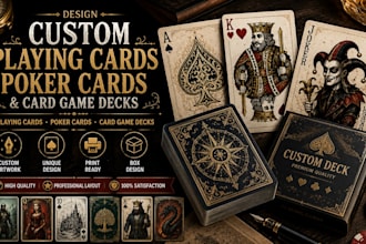 design custom playing cards poker cards and card game decks