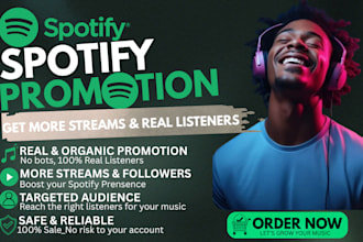 do organic spotify music promotion to active listener on spotify promotion