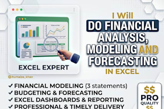 do financial analysis, modeling and forecasting in excel