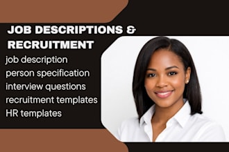 write job descriptions person specifications interview questions and HR template
