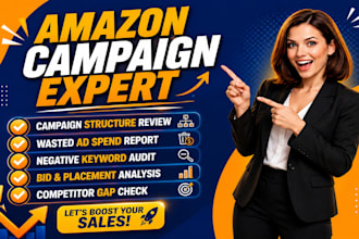 do full amazon PPC audit to lower acos and tacos