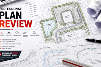 review grading drainage stormwater and erosion control plans for permit approval