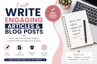 write engaging articles and blogs pots