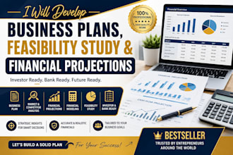 develop a business plan, feasibility study and financial projections