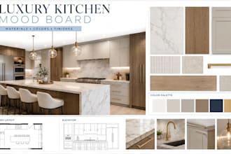 create kitchen design kitchen mood board, materials, colors and kitchen remodel