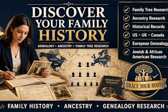 help with your canadian US UK genealogy and family tree research