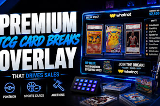 design premium whatnot custom scoreboards and animated transitions