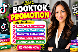 manage your author social media and booktok book promotion