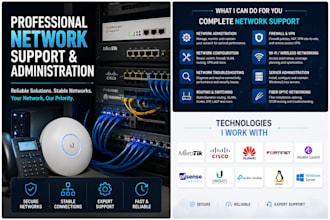provide professional network and server technical support