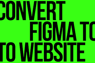 convert figma to html css react responsive website
