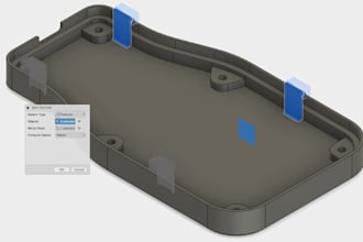 design 3d cad plastic enclosure, snap fit, injection mold housing and dfm design