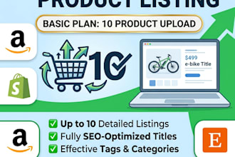 be your expert ecommerce product listing and store