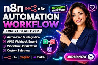 build n8n ai agent automation workflow, custom ai agents and n8n automation