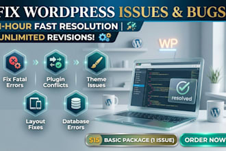 fix wordpress issues, woocommerce, and elementor errors