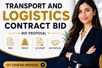 write transport and logistics contract bid for UK haulage companies bid proposal