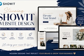 design, redesign and customize showit website or template