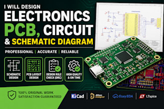 design electronics pcb , circuit and schematic diagram