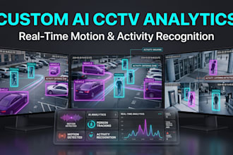 create custom real time cctv video analytics for motion and activity recognition