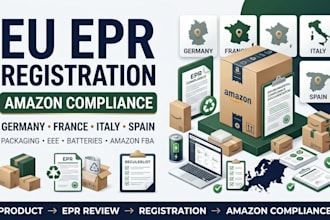 handle epr registration and amazon compliance for germany, france, italy, spain