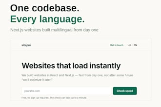 build a multilingual website from scratch in next js