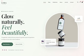 design a modern premium cosmetics and beauty website