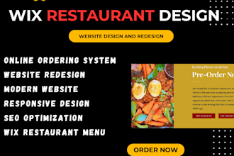 design modern wix restaurant website redesign wix website with online ordering